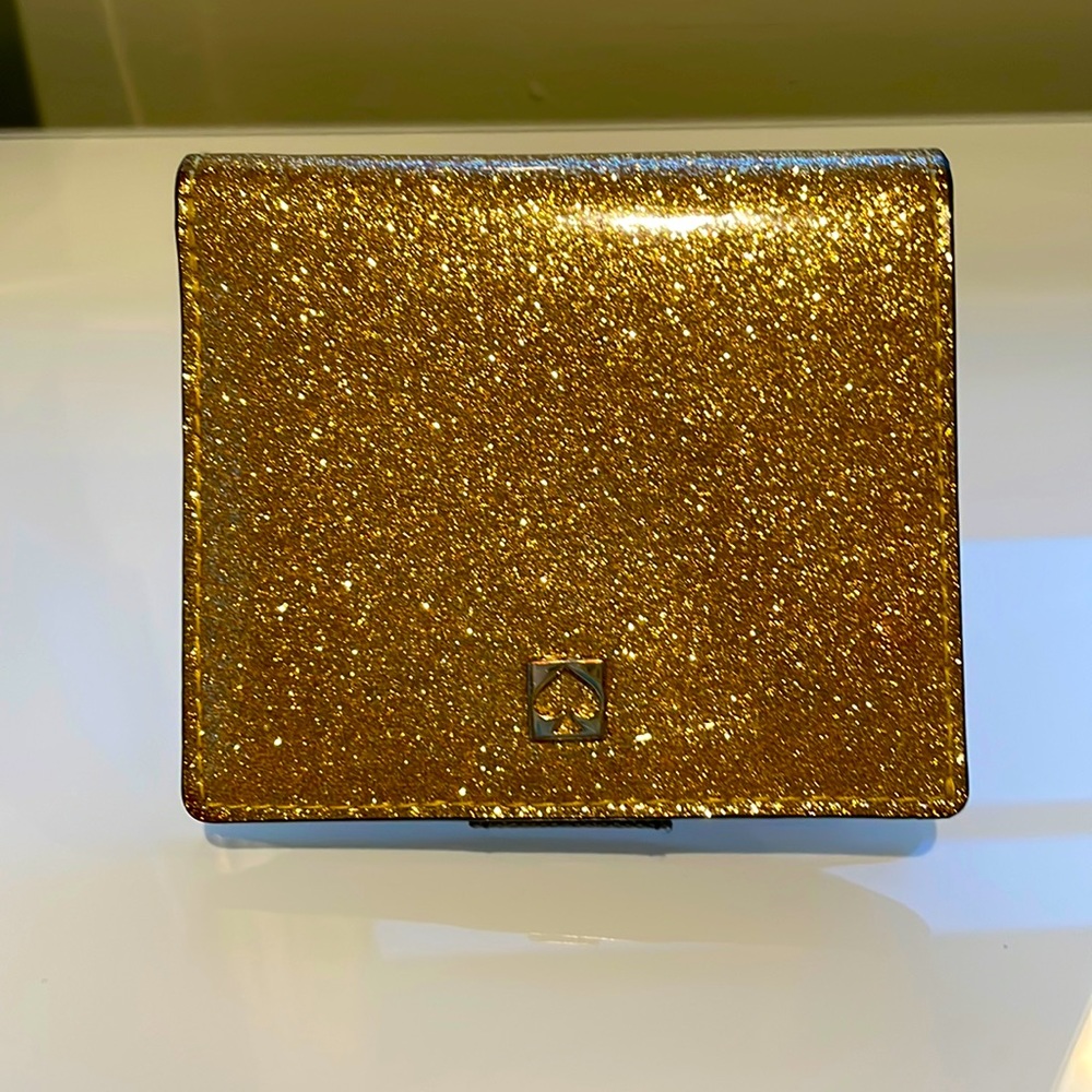 Kate Spade gold/glitter wallet